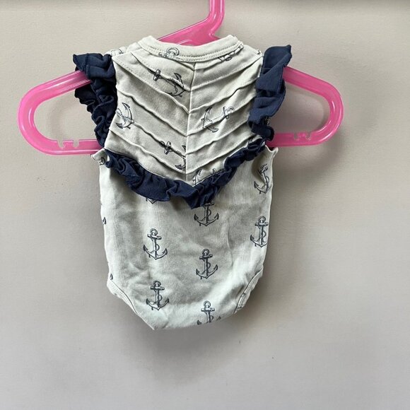 Kate Quinn Anchor Ruffle Top Romper- Size 0-3‎ months - Picture 3 of 3